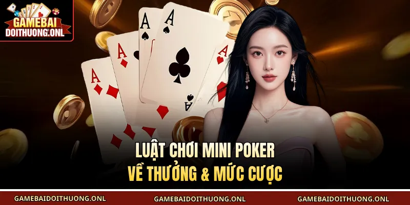 Luật chơi mini poker về thưởng & mức cược